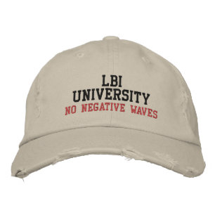 LBI UNIVERSITY NO NEGATIVE WAVES BESTICKTE BASEBALLKAPPE