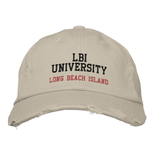 LBI UNIVERSITY (REG TRADEMARK) HAT LBI APPAREL BESTICKTE BASEBALLKAPPE (Vorderseite)