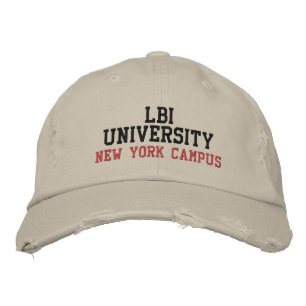 LBI UNIVERSITY TM BESTICKTE BASEBALLKAPPE