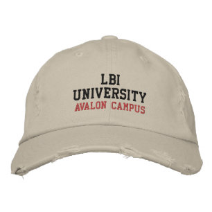 LBI UNIVERSITY (TM) EMBROIDERED HAT BESTICKTE BASEBALLKAPPE