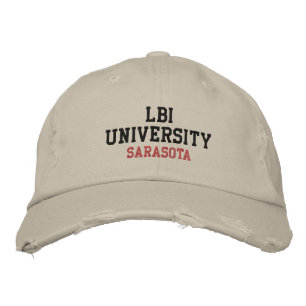 LBI UNIVERSITY (TM) EMBROIDERED HAT BESTICKTE BASEBALLKAPPE