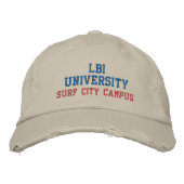 LBI UNIVERSITY TRADEMARKIERTER EMBROIDERIERTER HAT BESTICKTE BASEBALLKAPPE (Vorderseite)