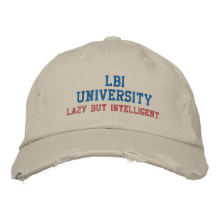 LBI UNIVERSITY TRADEMARKIERTER EMBROIDERIERTER HAT BESTICKTE BASEBALLKAPPE
