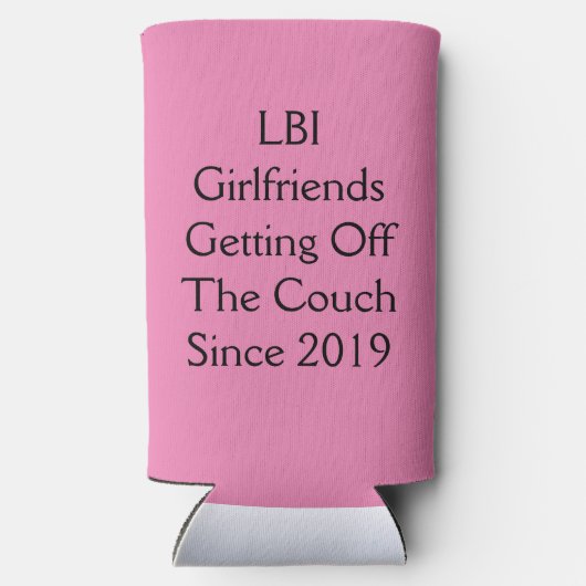 LBIG Slim kann gemütlich sein Selters Dosenkühler (Rückseite)