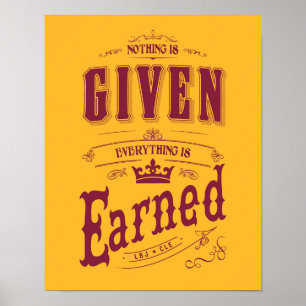 LBJ an Cleveland: Poster "Alles ist verdient"
