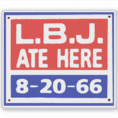 LBJ ATE HERSign Aufkleber (Vorderseite)