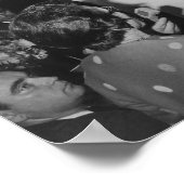 LBJ, die den Eid auf die Luftwaffe einnimmt Poster (Ecke)