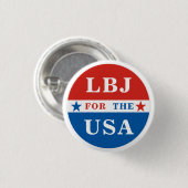 LBJ für die USA Button (Vorne & Hinten)