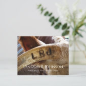 LBJ Horn Brand, Lyndon B. Johnson NHP Postkarte (Stehend Vorderseite)