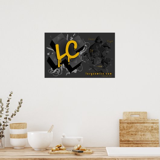 LC-LazyComics-Sketch Poster (Küche)
