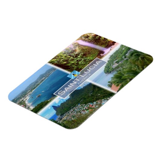 LC Saint Lucia - Gros Islet an - Magnet (Linke Seite)