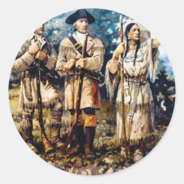 LC und Reise Runder Aufkleber