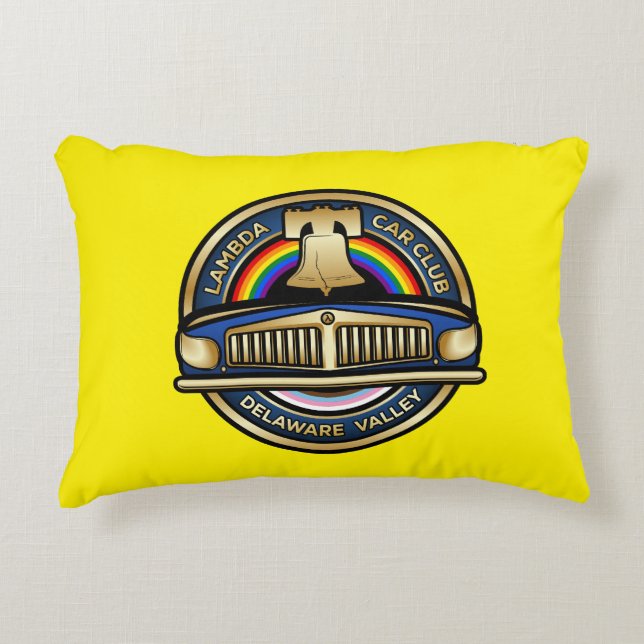 LCCI DelVal Throw Kissen (gelb) (Vorderseite)