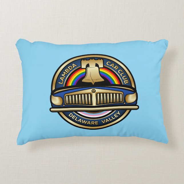 LCCI DelVal Throw Pillow (Light Blue) Dekokissen (Vorderseite)