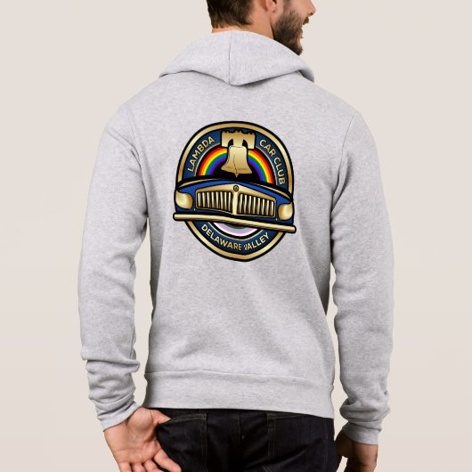 LCCI Front/DelVal Back Zip Hoodie (Rückseite)