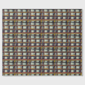 LCD-Bildschirm für das alte Retro-Fernsehen Geschenkpapier (Flach)