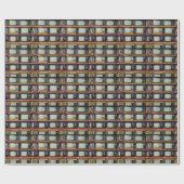 LCD-Bildschirm für das alte Retro-Fernsehen Geschenkpapier (Flach)