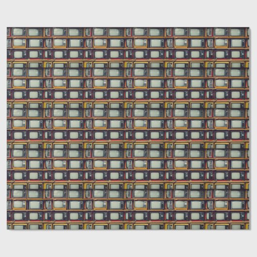 LCD-Bildschirm für das alte Retro-Fernsehen Geschenkpapier (Flach)