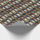 LCD-Bildschirm für das alte Retro-Fernsehen Geschenkpapier (Ecke)