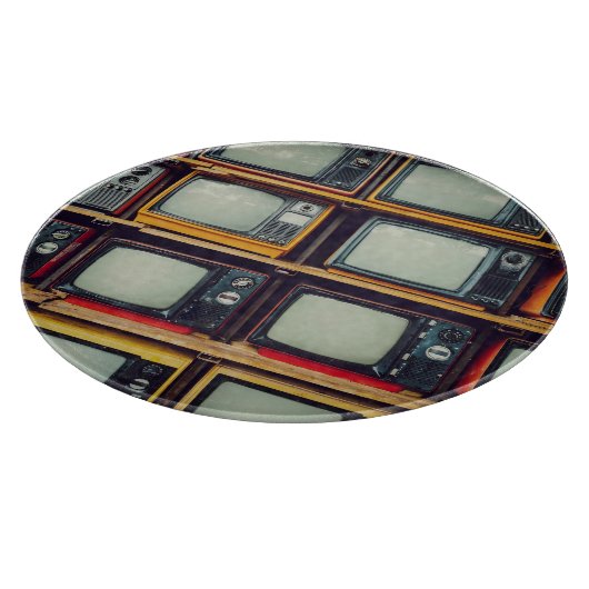 LCD-Bildschirm für das alte Retro-Fernsehen Schneidebrett (Ecke)