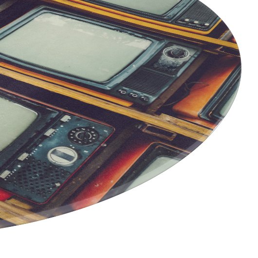 LCD-Bildschirm für das alte Retro-Fernsehen Schneidebrett (Ecke)