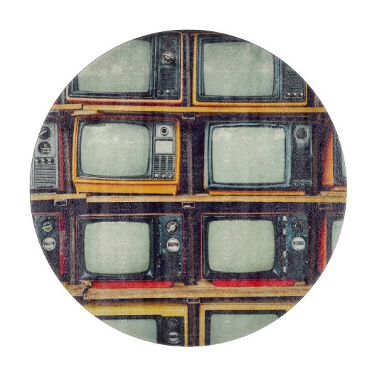 LCD-Bildschirm für das alte Retro-Fernsehen Schneidebrett (Vorderseite)