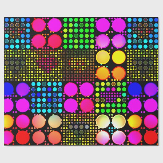 Lcd-Disco-Lichter Geschenkpapier (Flach)