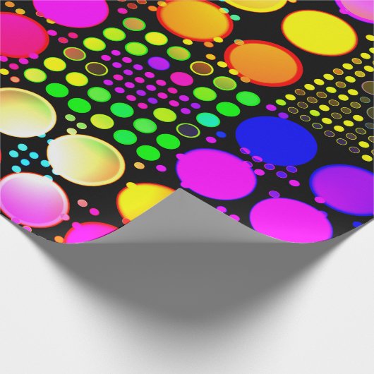 Lcd-Disco-Lichter Geschenkpapier (Ecke)