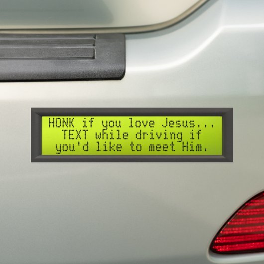 LCD_panel, HONK wenn Sie Liebe Jesus… Autoaufkleber (Auf Auto)