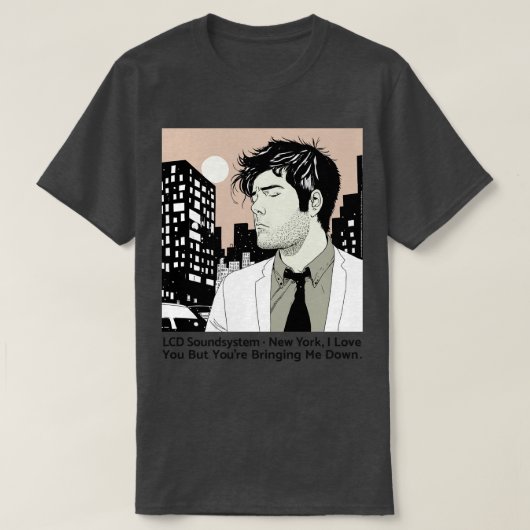 LCD-Soundsystem Retro-Stil Lüfterdesign T-Shirt (Design vorne)