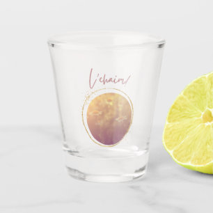 L'chaim (Toast mit Wildblumen) Schnapsglas