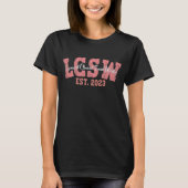 LCSW Abschluss 2023, lizenzierte klinische Soziala T-Shirt (Vorderseite)