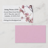 LCSW Business Card Blooming Cherry Tree Visitenkarte (Vorne/Hinten)