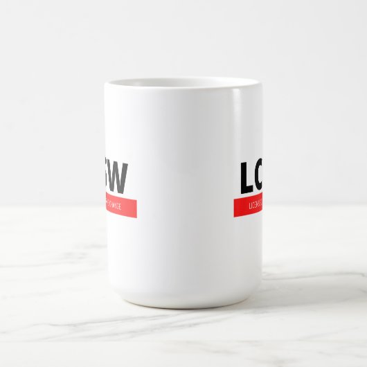 LCSW (rot) Kaffeetasse (Mittel)