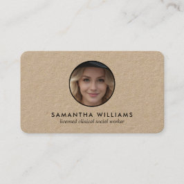 LCSW Social Worker Custom QR Foto Visitenkarte