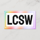 LCSW Sozialarbeiter Visitenkarte (Vorderseite)