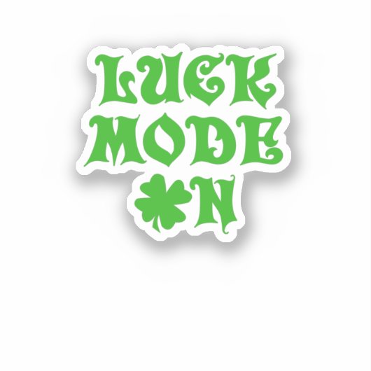 Lcuk-Modus auf dem Aufkleber (Vorderseite)
