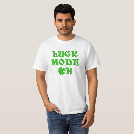 Lcuk-Modus auf dem T - Shirt (Vorne ganz)