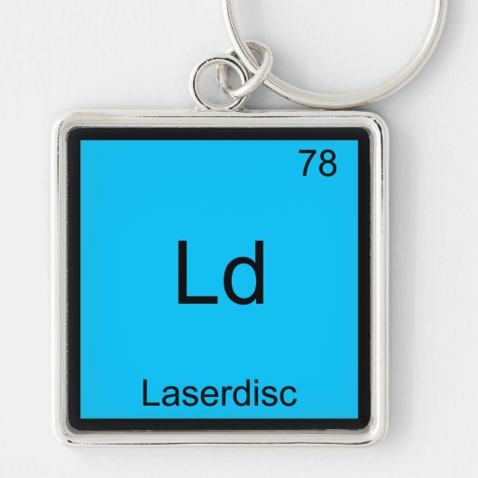 Ld - Laserdisk Funny Chemistry Element Symbol T-Sh Schlüsselanhänger (Vorne)