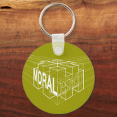 LD/MD - Moral Destruction in Negative Schlüsselanhänger (Vorderseite)