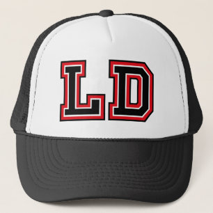 "LD" Monogram Trucker Hat Truckerkappe