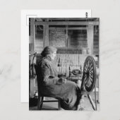 LD OMAN SING sPINNING HEEL 1930S FOTOGRAPH Postkarte (Vorne/Hinten)