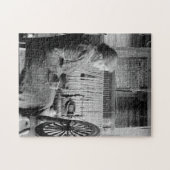 LD OMAN SING sPINNING HEEL 1930S FOTOGRAPH Puzzle (Horizontal)