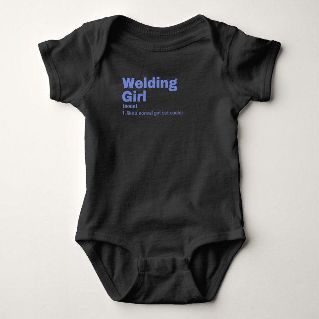 Lding Girl - Welding Baby Strampler (Vorderseite)