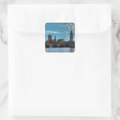 ldof London - WESTMINSTER view - Quadratischer Aufkleber (Tasche)
