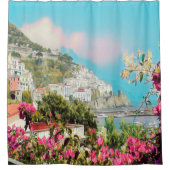 ldp AMALFI - Panorama - Küste von Amalfi - Duschvorhang (Vorderseite)