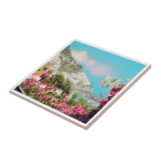 ldp AMALFI - Panorama - Küste von Amalfi - Fliese (Seite)