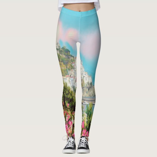 ldp AMALFI - Panorama - Küste von Amalfi - Leggings (Vorderseite)