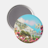 ldp AMALFI - Panorama - Küste von Amalfi - Magnet (Vorderseite/Rückseite)