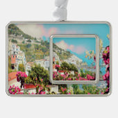 ldp AMALFI - Panorama - Küste von Amalfi - Rahmen-Ornament Silber (Vorderseite)